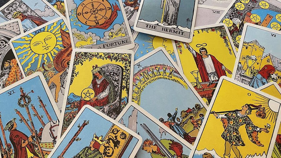 Cartas de tarot para lectura de tarot.